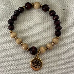 Handcrafted Lotus Wood Beaded Bracelet 🪷